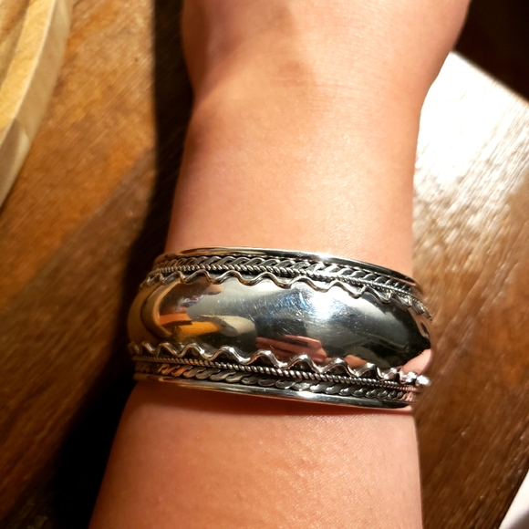 Vintage Sterling Silver Cuff Bracelet